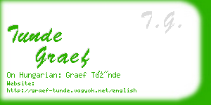 tunde graef business card